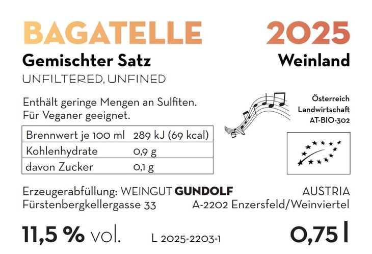Bagatelle - Weingut Gundolf - Katherine Gundolf & Catherine Riss 