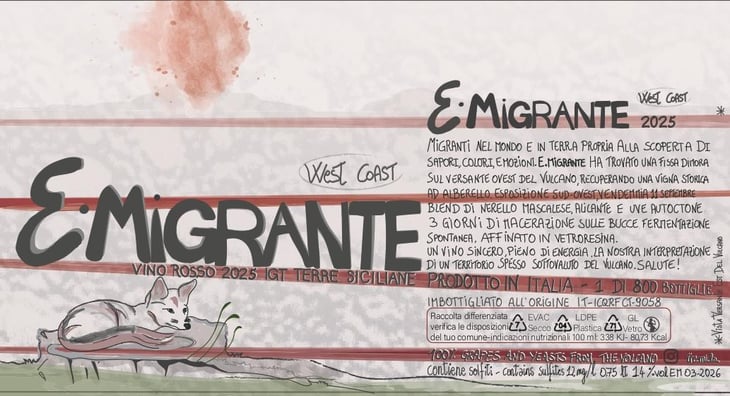 Emigrante rosso - Tre.Mi.La. Etna wines - gloria-di-paola 