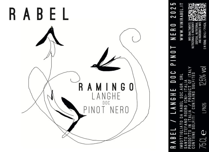 Ramingo Langhe Pinot Nero DOC - Società Agricola Rabel - paolo-trucco-francesco-trucco-michele-gai-marco-nicola 