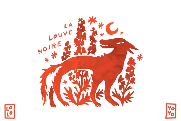 La Louve Noire - Domaine Yoyo - laurence-manya-krief -2021