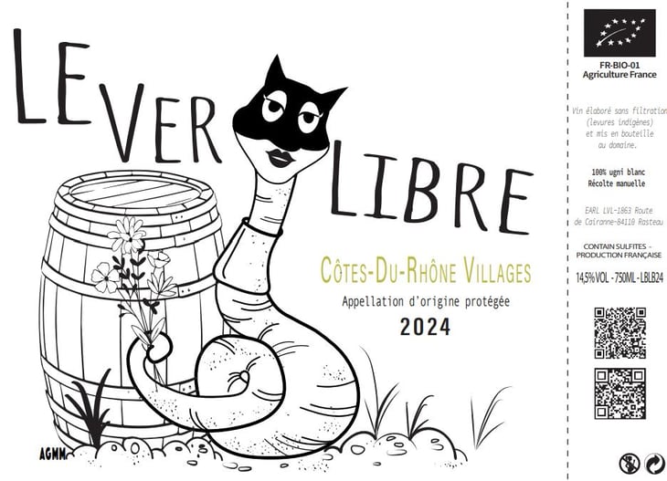 Le Côtes-du-Rhône Blanc 2024 - Le Ver Libre - gregory-tison-tiphanie-morin 
