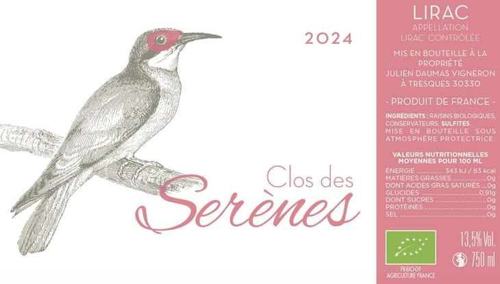 Le rosé - Clos des Serènes - julien-daumas 