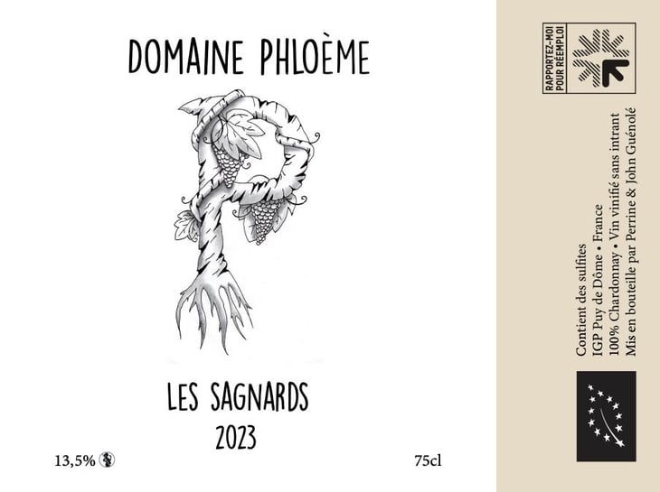 Les Sagnards Blanc - Domaine Phloème - perrine-quirion-et-john-guenole 
