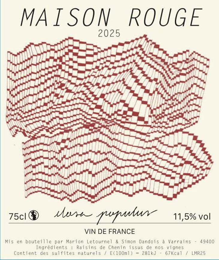 Maison Rouge 75cl - Closa Populus - marion-letournel-simon-dandois 