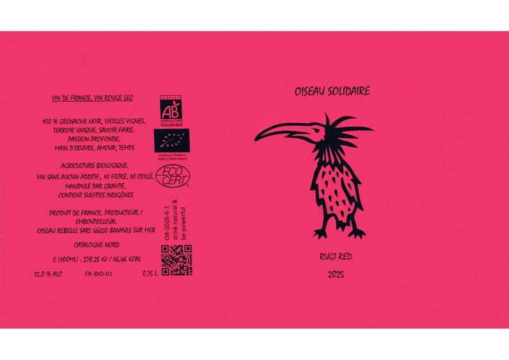 OISEAU SOLIDAIRE RUGY RED - Oiseau Rebelle - guido-melanie-hube -2025