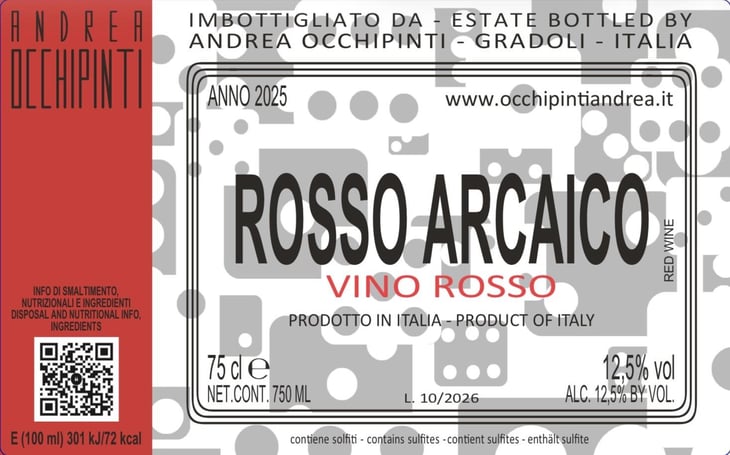 Rosso Arcaico - Azienda Agricola Andrea Occhipinti - andrea-occhipinti 