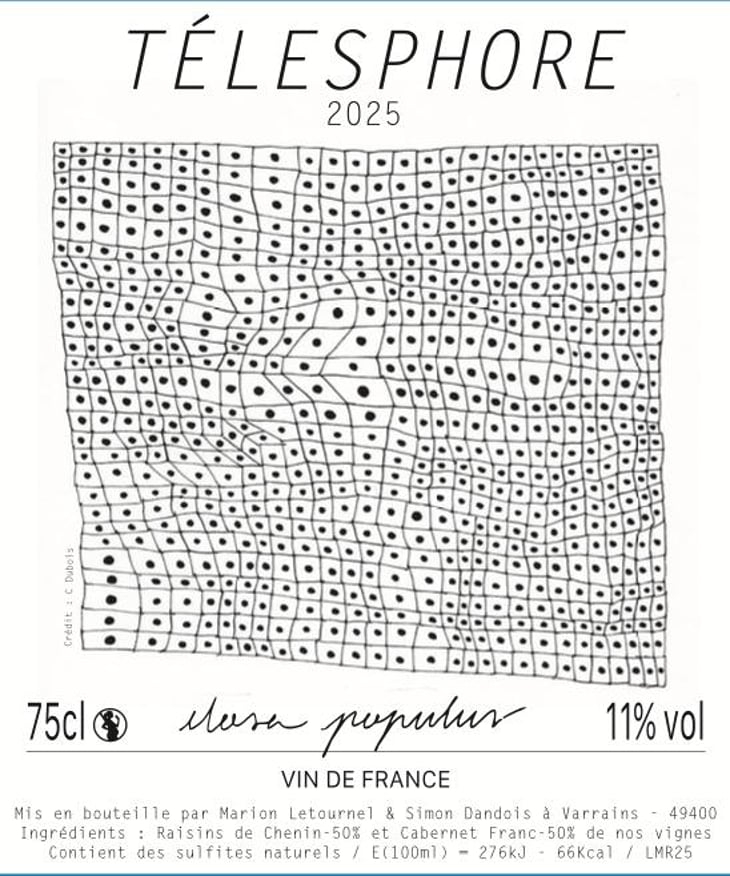 Télesphore 75cl - Closa Populus - marion-letournel-simon-dandois 