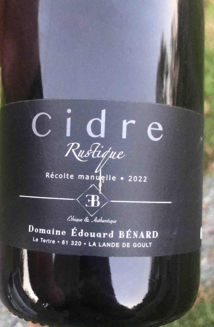 Cidre Rustique - Domaine Édouard Bénard - edouard-benard -2022