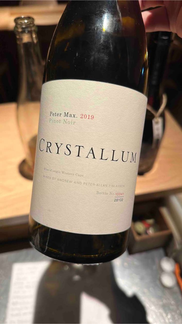 Peter Max Pinot Noir - Crystallum Wines - Peter-Allan Finlayson -2019