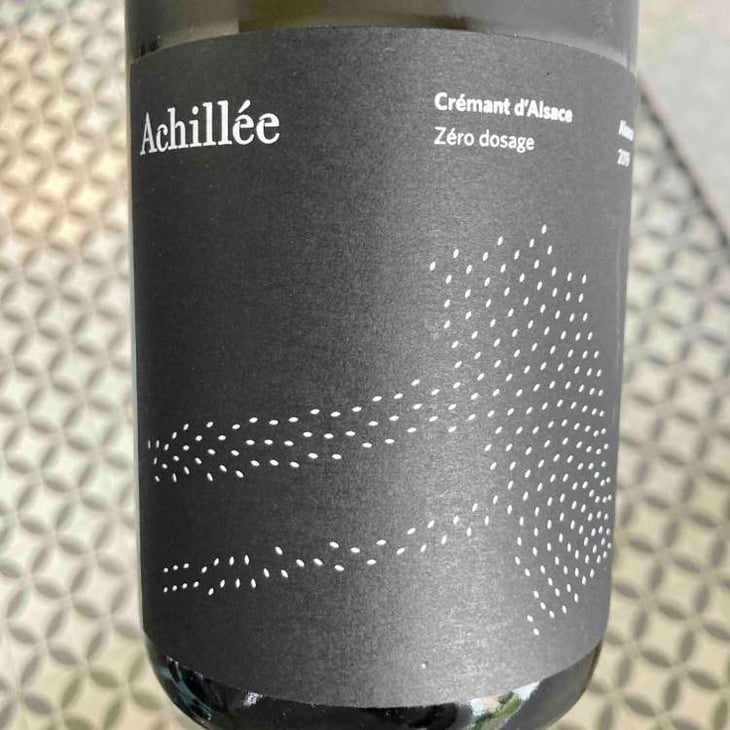 Crémant d’Alsace Zéro Dosage - Domaine Achillée - Jean & Pierre Dietrich 
