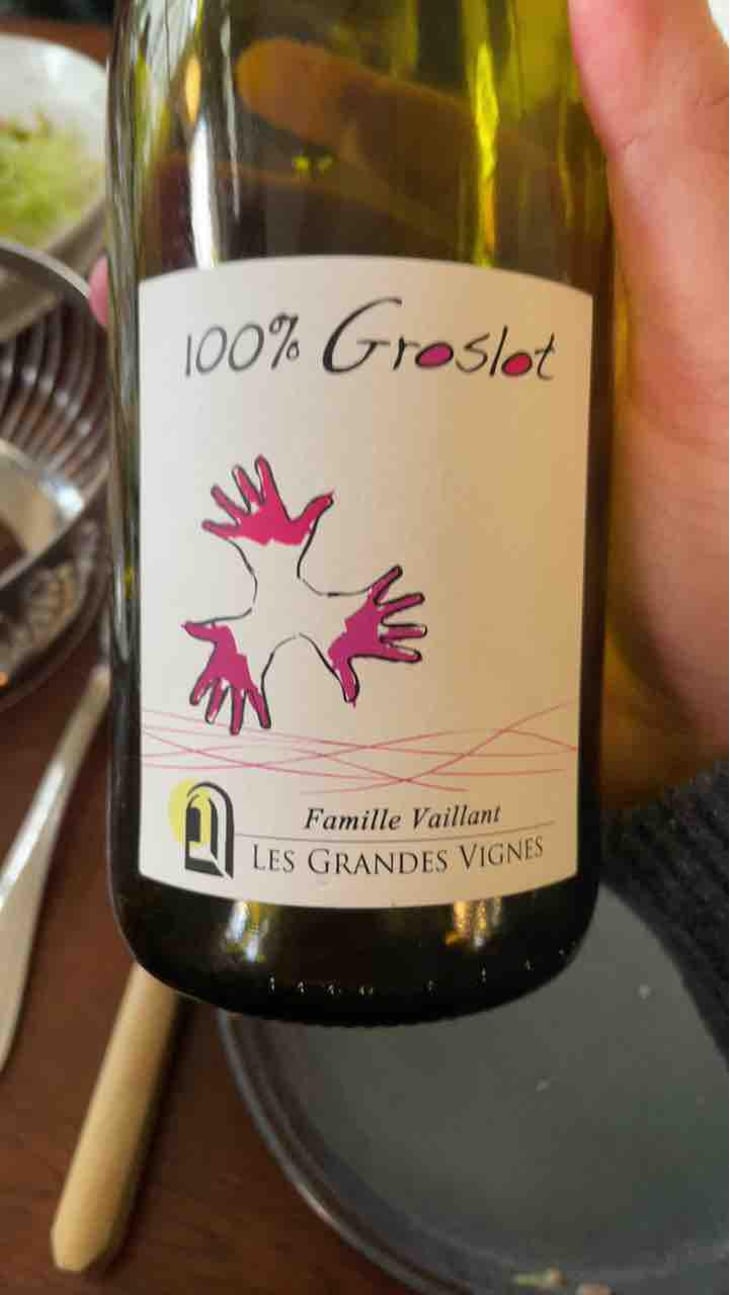 100% Groslot (Rosé) - Les Grandes Vignes - Laurence, Dominique & Jean-François Vaillant -2020