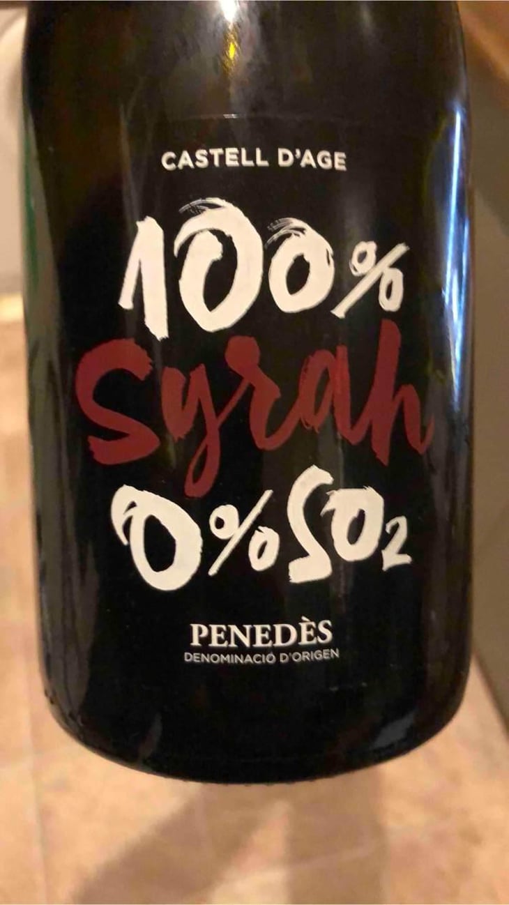 100% Syrah 0% So2 - Castell D’Age - Castell D’Age 