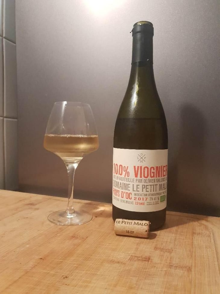 100% Viognier - Domaine Le Petit Malo - Olivier Valence 