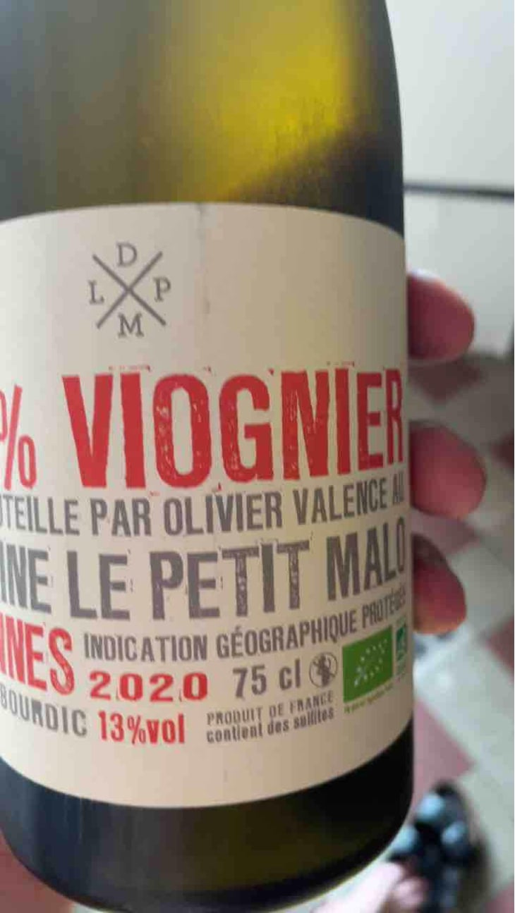 100% Viognier - La Petit Malo - Domaine La Petit Malo 