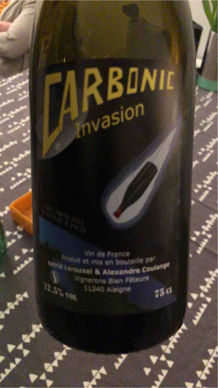 Carbonic Invasion - Domaine Thuronis - Vigneron Bien Fêteur - Alexandre Coulange & Astrid Lerouxel 