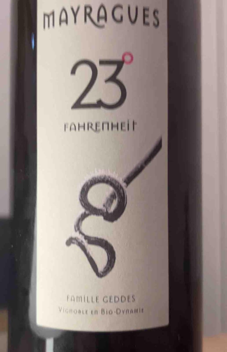 23°Fahrenheit - Château de Mayragues - Famille Geddes 