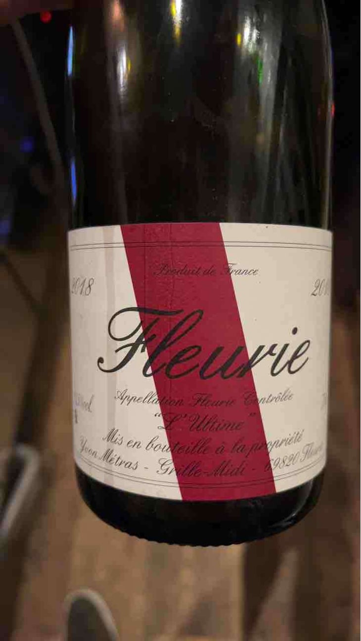 Fleurie L'Ultime - Domaine Métras - Yvon Métras 