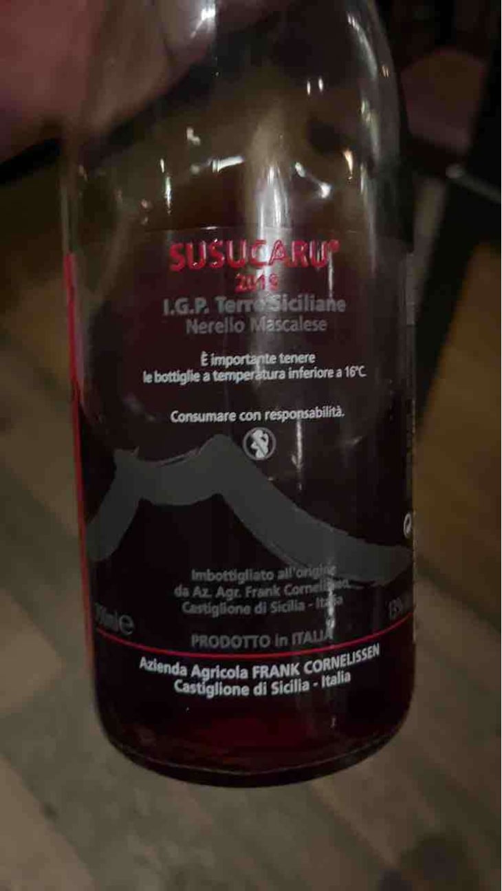 Susucaru Rosso - Azienda Agricola Frank Cornelissen - Frank Cornelissen 