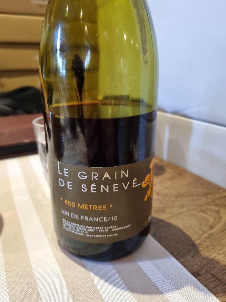 500 Mètres Egrappé - Le Grain de Sénevé - Adeline et Hervé Ravera 