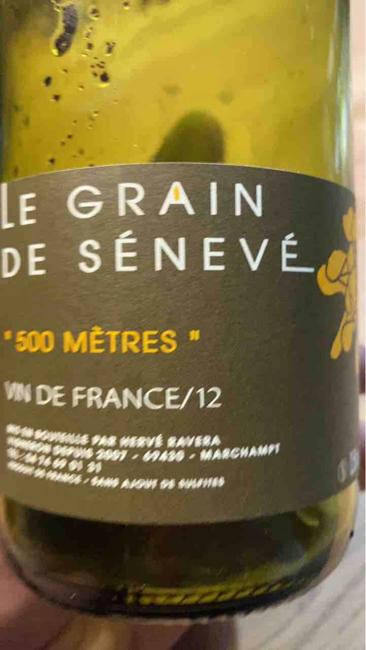 500 Mètres Egrappé - Le Grain de Sénevé - Adeline et Hervé Ravera 