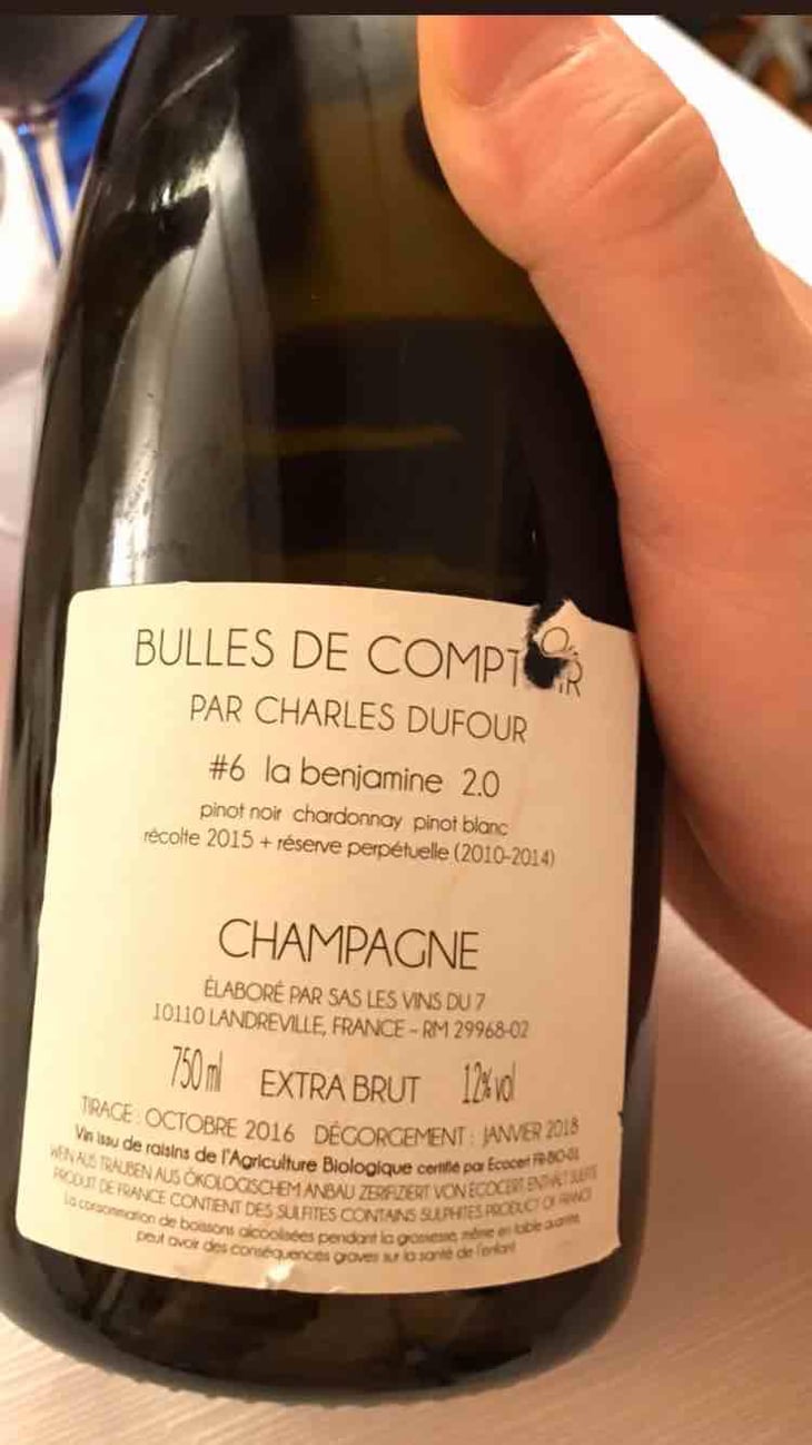 #6 La Benjamine 2.0 - Extra Brut - Charles Dufour - Charles Dufour 