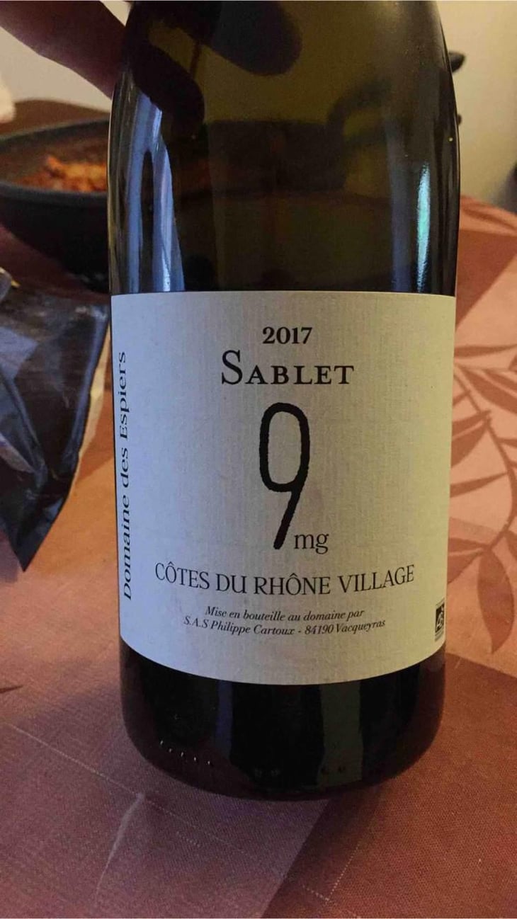 9 mg - Domaine Des Espiers - Philippe Cartoux 