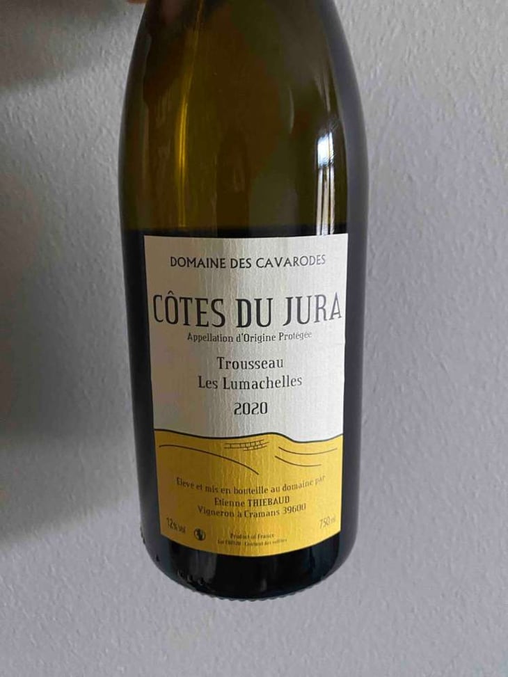 Trousseau Les Lumachelles - Domaine des Cavarodes - Etienne Thiebaud 