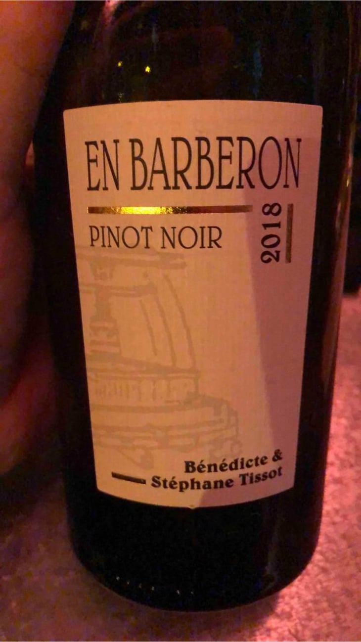 En Barberon Pinot Noir - Domaine André & Mireille Tissot - Bénédicte & Stéphane Tissot -2019