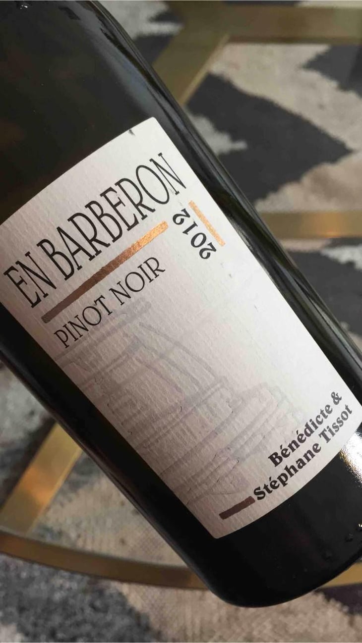 En Barberon Pinot Noir - Domaine André & Mireille Tissot - Bénédicte & Stéphane Tissot -2019