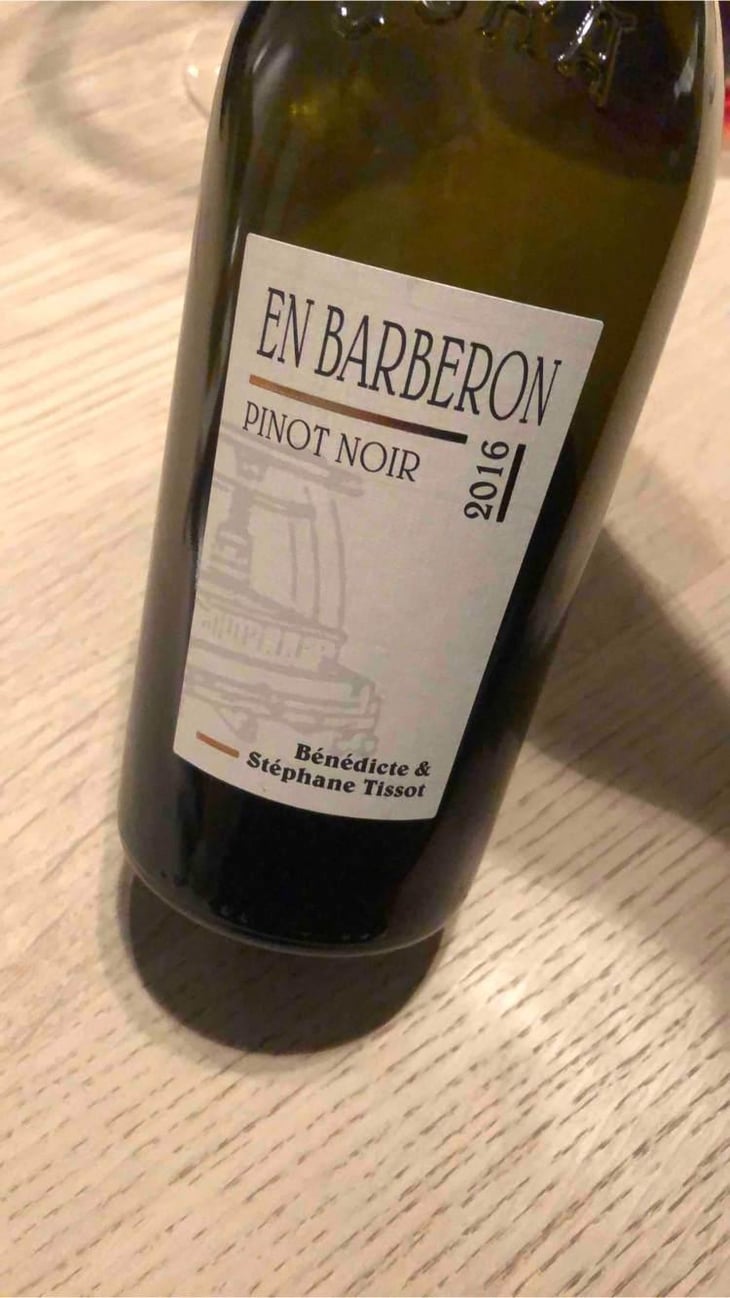 En Barberon Pinot Noir - Domaine André & Mireille Tissot - Bénédicte & Stéphane Tissot -2019