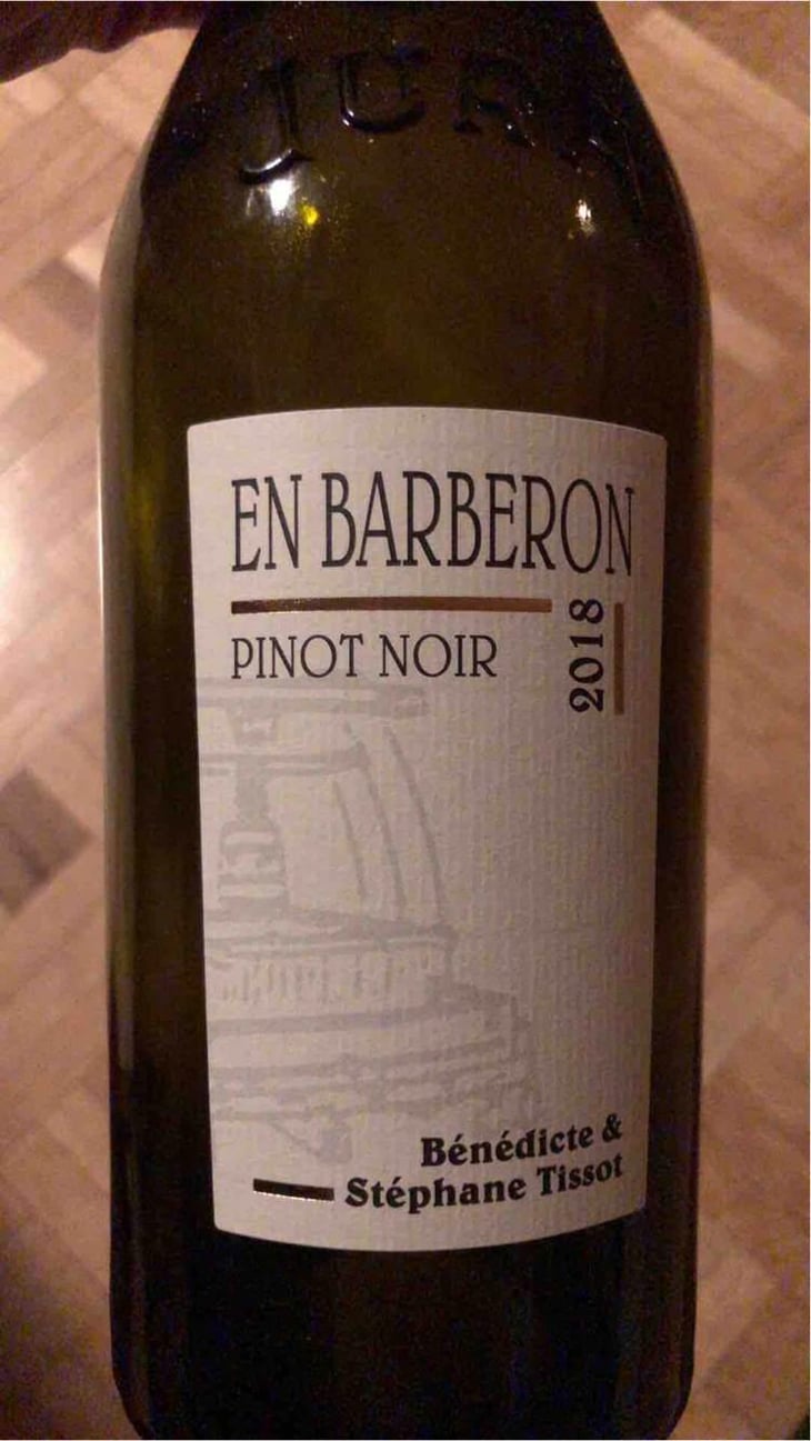 En Barberon Pinot Noir - Domaine André & Mireille Tissot - Bénédicte & Stéphane Tissot -2019
