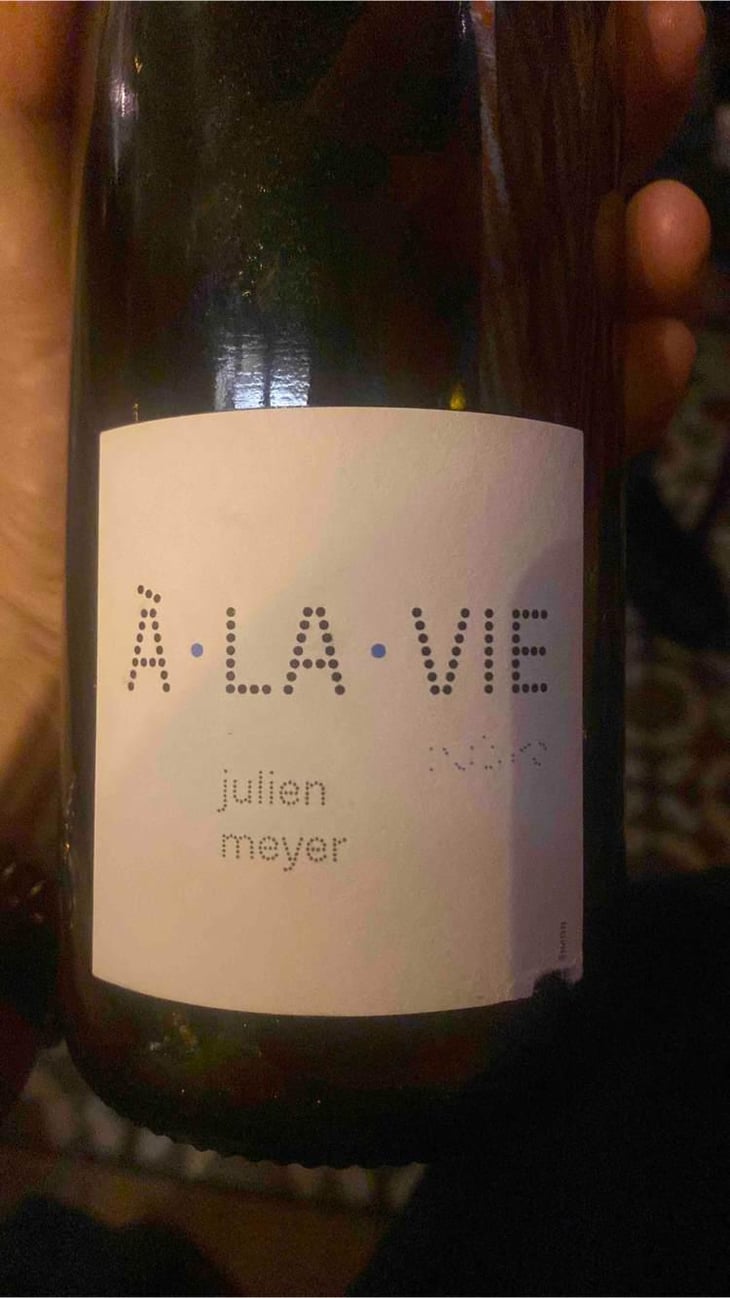 À La Vie - Domaine Julien Meyer - Patrick Meyer -2020