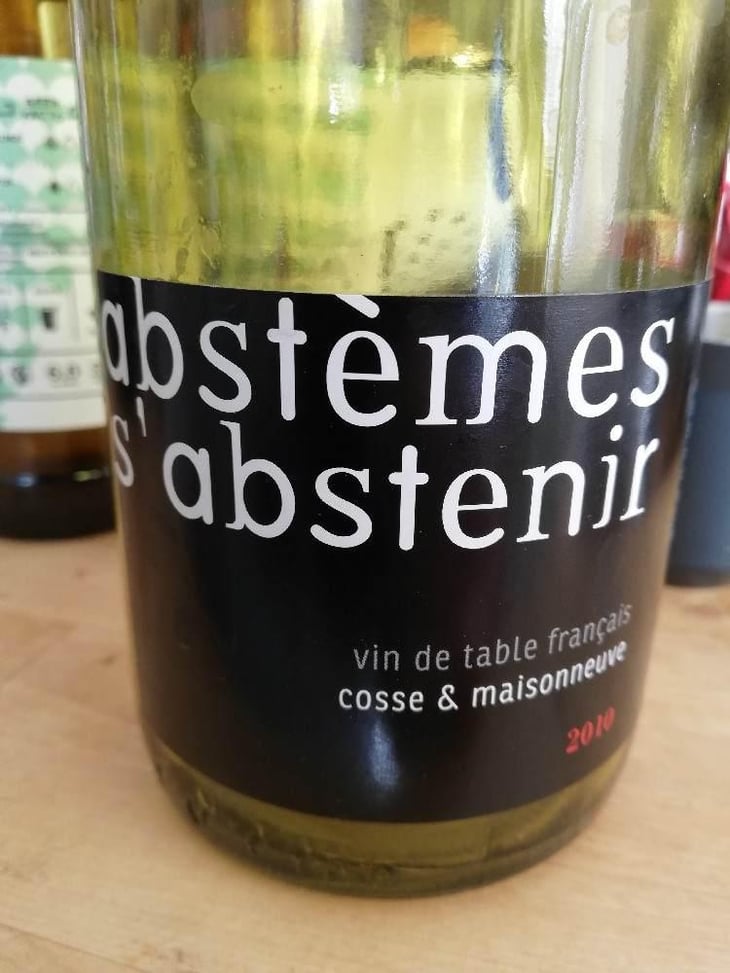 Abstèmes s'Abstenir - Cosse & Maisonneuve - Matthieu Cosse & Catherine Maisonneuve 