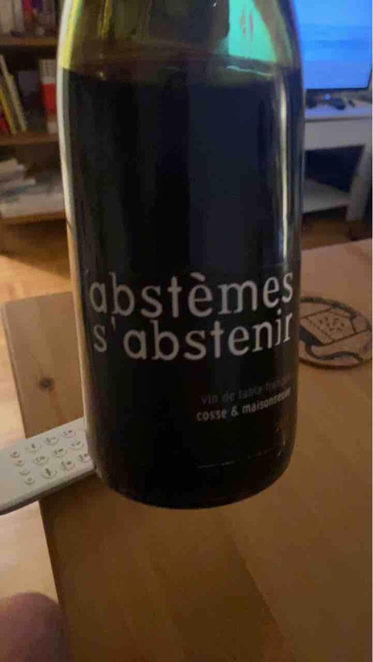 Abstèmes s'Abstenir - Cosse & Maisonneuve - Matthieu Cosse & Catherine Maisonneuve 