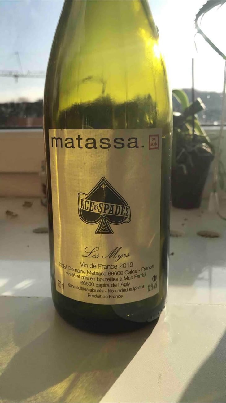 Ace Of Spades Les Myrs - Domaine Matassa - Tom Lubbe -2019