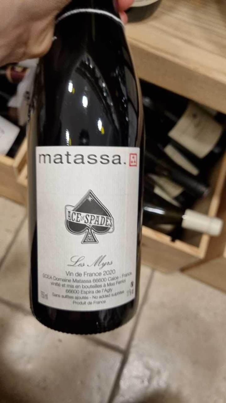 Ace Of Spades Les Myrs - Domaine Matassa - Tom Lubbe -2019