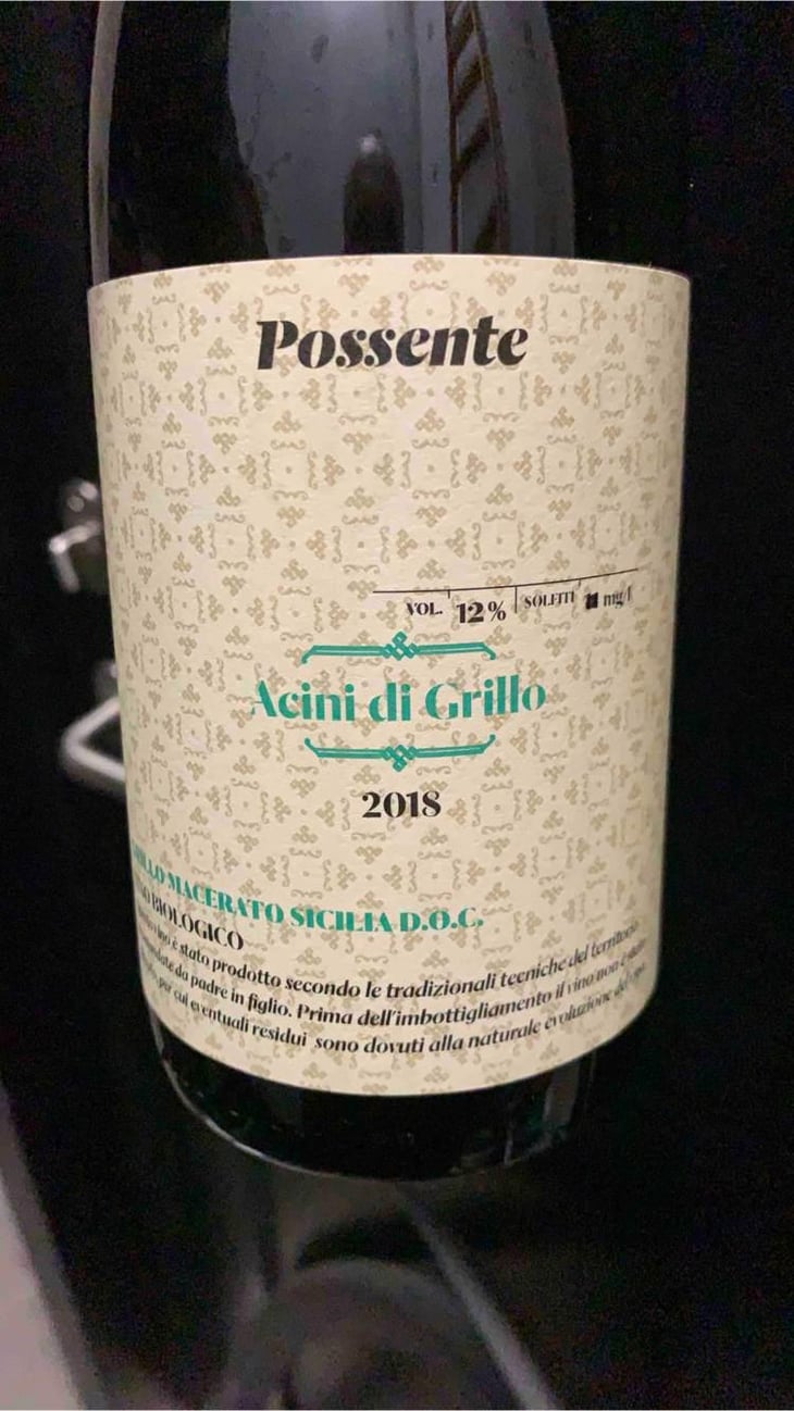 Acini del Grillo - Possente - Famiglia Possente -2019