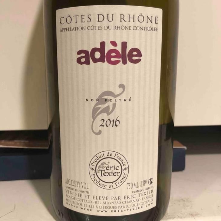 Adèle - Domaine Eric Texier - Laurence et Eric Texier 