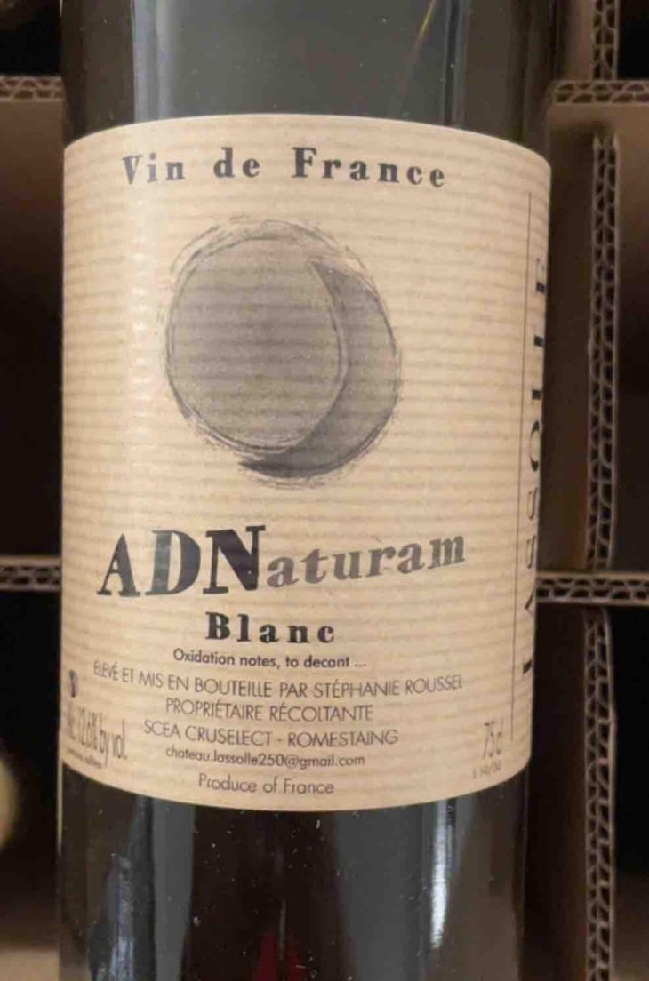 ADNaturam Blanc - Château Lassolle - Stéphanie Roussel 