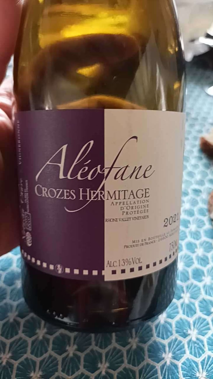 Aléofane Crozes Hermitage Rouge - Domaine Aléofane - Natacha Chave -2019