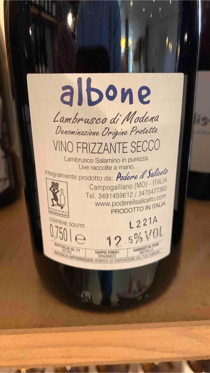 Albone - Podere il Saliceto - Gian Paolo Isabella & Marcello Righi 