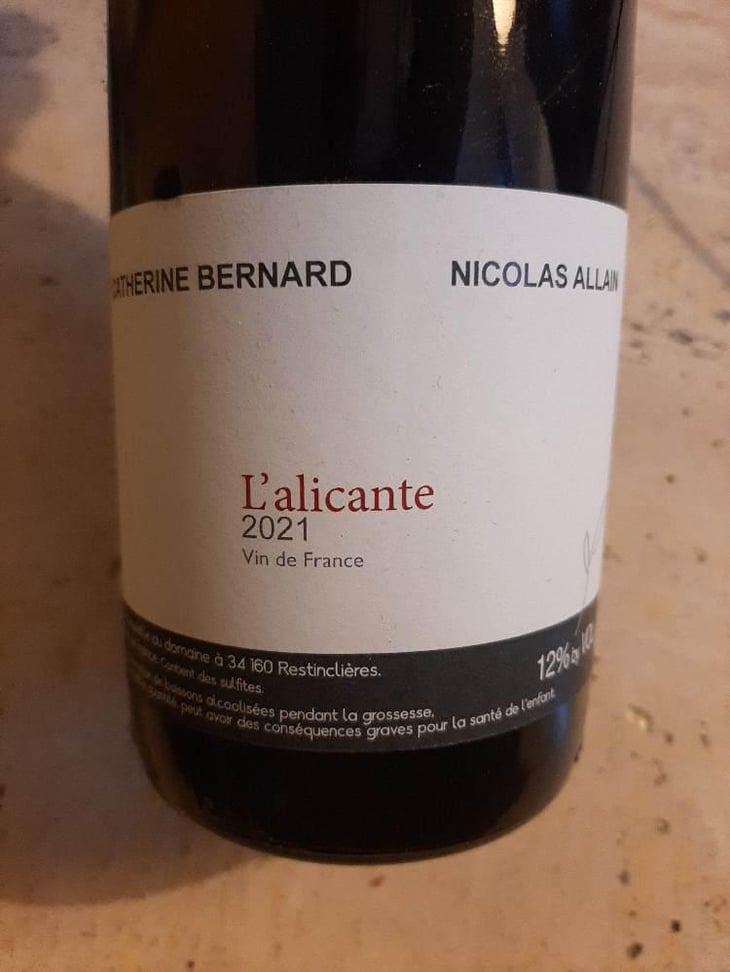 L'Alicante - Catherine Bernard - Catherine Bernard & Nicolas Allain 