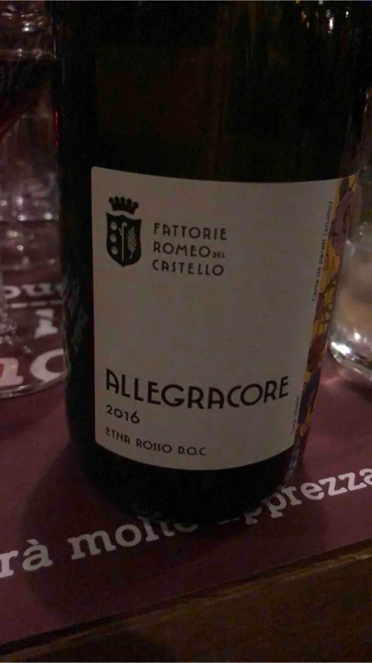 Allegracore - Fattoria Romeo del Castello - Chiara Vigo 