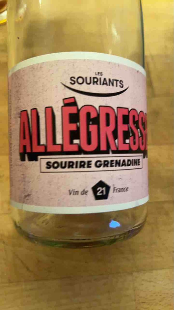 Allégresse - Domaine Les Souriants - Maxime Troncy & Damien Polosse -2021