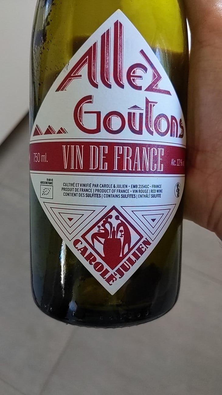 Allez Goûtons (rouge) - Domaine Derain - Julien Altaber & Carole Shwab, Domique Derain 