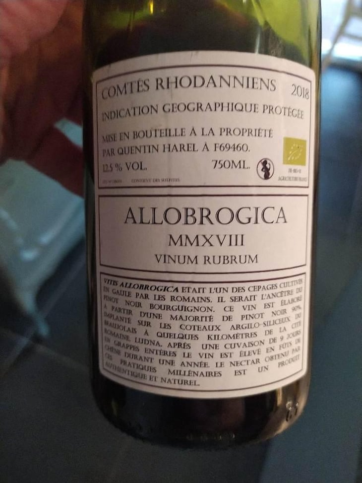 Allobrogica - Domaine des Buis Rond - Quentin Harel 