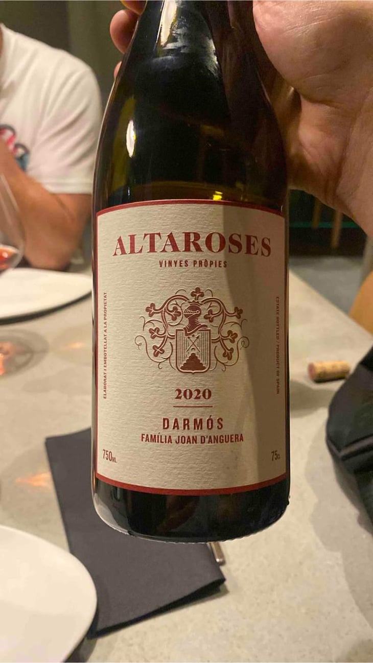 Altaroses - Cellers Joan d'Anguera - Joan & Josep d'Anguera -2022