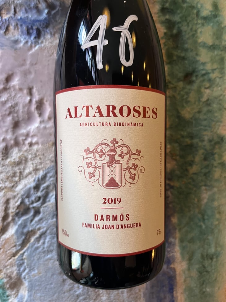 Altaroses - Cellers Joan d'Anguera - Joan & Josep d'Anguera -2022