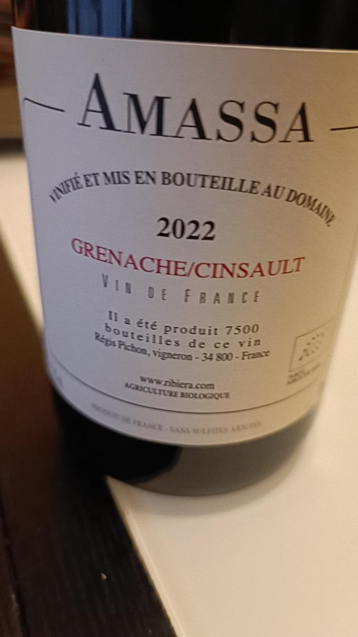 Amassa - Domaine Ribiera - Christine & Régis Pichon 