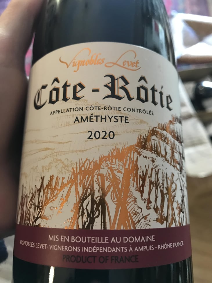 'Améthyste' Côte-Rôtie - Vignobles Levet - Agnès & Bernard Levet -2018